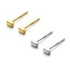 Pendientes de plata s925 para mujer, estilo coreano, elegantes, largos, cuadrados, pequeños y rectangulares, E6676