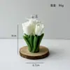 Vela Perfumada con Forma de Ramo de Tulipanes Ins Para Amantes de la Atmósfera Regalo Navideño Velas Perfumadas Florales Adornos