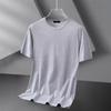 Camisetas de Manga Curta Masculinas e Femininas, Cor Lisa Pura Masculina, Preto Puro, Todo Branco, Tops Simples de Verão Camiseta Branca Pura, Manga Curta