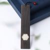 Separador de sándalo con incrustaciones de cobre, celosías de ventana, separador de viento, separador de madera, sándalo púrpura grabado, grabado láser dorado, regalo