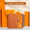 Cuaderno A5 con logo personalizable, set de caja de regalo, papel engrosado, con cierre, adecuado para uso empresarial y de oficina, con una refinada cubierta de cuero