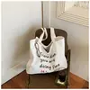 Estilo Nuevo Europeo y Americano Comercio Exterior Transfronterizo Sitio Independiente Amazon Letreada Moda Sencilla Versátil Bolsa de Lona para Viajes