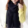 Otoño e invierno Nueva versión coreana de la versión coreana del bufanda chal de imitación cachemir de otoño e invierno de doble uso bufanda a cuadros venta directa de fábrica