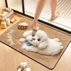 Tapete de Chão de Lama Diatomácea de Pelúcia Imitação 3D Desenho Animado Fofo Kawaii Pet Banheiro Tapete Absorvente de Água Secagem Rápida Banheiro Antiderrapante Fácil de Limpar