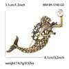 Nuevo Broche de Sirena Retro de Lujo Ligero de Moda Transfronterizo, Exquisitos y Versátiles Accesorios de Broche para Ropa de Mujer al por Mayor
