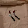 Novo estilo antigo chinês grampo de cabelo gota d'água vermelho Ébano Acessórios Hanfu cheongsam pauzinhos clássicos para penteado em estoque atacado