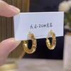 Qin Ru TikTok Explosiones Pendientes Dorados de Plata Rota Pendientes Pendientes Dorados con Texto para Mujer Pendientes de Moda Sencillos Versátiles