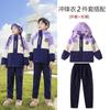 Uniforme Escolar Primário Outono e Inverno Três em Um à Prova de Vento e Impermeável Uniforme de Jardim de Infância Uniforme da Turma Roxa de Colégio Infantil