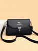 Bolsos para Mujer 2026 Nuevo Estilo Versátil Bolso de Hombro de Cuero Suave para Señoras de Mediana Edad Bolso Cruzado de Moda