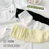 Calcetines hasta la rodilla blanco leche calcetines de primavera y verano jk calcetines blancos finos presión piernas finas calcetines altos muslos finos y bonitos