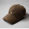 Gorra de béisbol de estilo japonés con parte superior suave, sencilla, con letras pequeñas bordadas, para mujer, informal, de calle, a prueba de sol, con aspecto de cara pequeña, para hombre