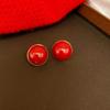 Agulha de prata Ano Novo Laço Vermelho Fu Palavra Espírito Cobra Brincos Leves Luxo Estilo Retro Brincos Novos Brincos Chineses de Alta Qualidade