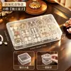 Nueva Caja Organizadora Transparente Multicompartimentos para Accesorios de Uñas, Aretes, Adornos de Perlas y Pedrería, Caja Pequeña Portátil Transparente con Compartimentos