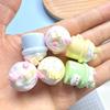 Accesorios de resina con forma de cono de gato de dibujos animados tridimensionales, pegamento en crema, colgante DIY, bolsa ciega decorativa, material al por mayor