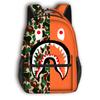 Nova Mochila Escolar Estudantil com Estampa Total de Tubarão Grande Capacidade Desenho Animado Moderna Mochila Infantil Moda Infantil Transfronteiriça Quente