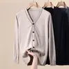 Suéter de Lana Cachemira Hengyuanxiang Cárdigan de Punto para Hombre Chaqueta Otoño e Invierno 2025 Nuevo Suéter Ropa de Abrigo para Hombre