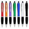 Caneta Cabaça de Plástico Caneta Esferográfica Touch Pen de Óleo Médio Logo Multicolorido Opcional Papelaria Caneta Esferográfica Caneta Publicitária Logo