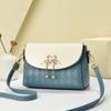 Bolsa feminina 2025 Novo estilo bolsa de ombro feminina bolsa transversal simples de alta qualidade bolsa quadrada pequena com corrente combinando com cores