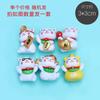 Pegatinas magnéticas para nevera con diseño de panda, personalizadas, creativas, con animación de dibujos animados en 3D, con magnetita magnética periférica.