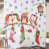 Nueva Cortina de Ducha Digital Impermeable Estampada de Halloween Navidad Amazon Comercio Exterior Transfronterizo Exportación Cortina de Baño Venta al por Mayor