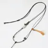 Cordón de cuero encerado para collar, cordón trenzado impermeable, cordón para colgar colgante de oro, correa para el cuello, hebilla de seguridad, cordón para colgar colgante de jade de Buda ámbar