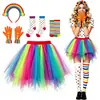 Saia de Armação Ballet Rock and Roll Saia de Tule Vintage Vestido de Baile Vestido de Noite Saia de Tule Halloween Fantasia de Carnaval