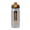 Taza deportiva portátil, taza con popote de doble bebida resistente a altas temperaturas, vaso de agua de plástico para hombre con correa, botella de agua para entrenamiento militar de estudiantes