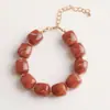 Pulsera de Cuentas de Contraste de Color Exagerado de Moda para Verano en Colores Dulces Dopamina, Pulsera Versátil de Estilo Vacacional para Mujeres