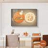 Pintura Decorativa para Restaurante, Pintura Colgante de Copa de Vino Nórdica, Pintura de Pared de Fondo Abstracto Geométrico para Entrada de Sala de Estar, Decoración de Hotel