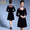 Vestido para Mãe de Casamento Outono Novo Vestido para Mãe de Casamento Banquete de Casamento Bordado de Casamento Vestido de Casamento Vestido de Veludo