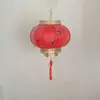 6# Venda Direta Exterior À Prova D'água Estilo Chinês Publicidade Lanternas Vermelhas Grandes Estilo Antigo Decoração de Hotel Lanternas de Melão de Inverno Lanternas de Pele de Ovelha