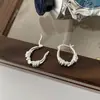 Pendientes Retorcidos de Plata 925 para Mujer, Estilo Coreano Retro Moda Elegante, Pendientes Exquisitos y Sencillos, Pendientes Envueltos Alrededor de Pendientes Ins