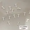 Joias de unha de liga X41 atacado metal estéreo 26 letras inglesas mistas acessórios de decoração de unha diy