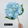 Flores de hortênsia artificiais com sensação de hidratação, de flores grandes, para casamentos, arranjos florais e decoração de parede, flores de hortênsia artificiais para exportação