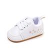 Zapatos casuales para bebé, primavera y otoño, nuevos zapatos para bebé niño pequeño bordados de PU BMB4027