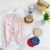 Calça Infantil Transfronteiriça, Calça de Praia, Calça com Proteção Solar, Calça Infantil de Verão Estilo Coreano Anti-Mosquito, Calça Casual Estampada, Calça de Bebê Menina de Nove Pontos