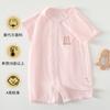 Roupas de bebê Roupas de peido de manga curta Verão Roupas finas de ar condicionado Verão Roupas masculinas e femininas de uma peça para bebês Roupas infantis de verão