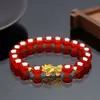 Pulsera Pixiu Chapada en Oro Arena Vietnamita Imitación, Estilo para Hombres y Mujeres, Pulseras de Cuentas de la Fortuna para Parejas, Venta al por Mayor