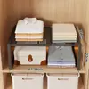 Estante Organizador de Capas para Almacenamiento de Armario Extensible para Ropa Estante Desplegable para Armario Utilización del Espacio Estante para Zapatos