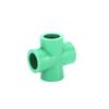 Conector de tubería de fusión en caliente de 4 vías ppr Bridge engrosado decoración del hogar 20 25 accesorios rectos ppr de cuatro vías venta al por mayor de fábrica