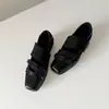 2026 Nuevos Zapatos de Ballet Deportivo de Nicho Estilo Francés, Zapatos Mary Jane Casuales y de Moda, Zapatos de Cuero Plateados de Suela Gruesa