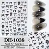 Adesivos de Arte para Unhas de Laço Transfronteiriços, Lote Misto de Vários Estilos, Adesivos de Arte para Unhas de Superfície Plana para Salões de Unhas, Adesivos de Unhas de Laço DIY, Estilo Dh