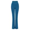 Calça de yoga feminina flare de cintura alta, levanta bumbum, adequada para uso ao ar livre, Pilates, fitness, sem linhas estranhas, calça flare esportiva