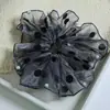 Goma para el pelo de estilo coreano con lunares de perlas para mujer, de malla extra grande, nueva y esponjosa, muestra el volumen del cabello, goma para el pelo, accesorio para el cabello, goma para el pelo diaria