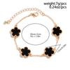 Europa y Estados Unidos transfronterizo caliente hombres colorido borde prensado trébol de cinco hojas pulsera simple nicho alta gama todo-partido pulsera hombres