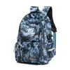 Mochila Estilo Retro Americano con Estampado de Camuflaje, Alta Calidad y Elegante, Adecuada para Estudiantes Deportistas de Secundaria y Preparatoria, con Diseño de Amortiguación de Aire