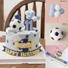 Accesorios para Decoración de Pasteles de Moda para Hornear Fútbol Baloncesto Niño Animadora Niño Joven Decoraciones para Fiesta de Cumpleaños