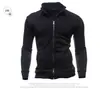 Nueva sudadera deportiva para hombre de Amazon con cremallera y cuello alto, chaqueta elegante y casual, cárdigan liso para hombre