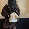 Mochila Pequeña de Cuadros Retro para Mujer 2026 Nueva Versátil Ligera para Viajes Diarios Estudiante Mochila Escolar Estilo Universitario Mochila Pequeña