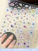 Tutu Flores de Primavera Como Brocado Alta Simulación Flores Secas Micro-relieve Pegatinas para Uñas Pequeñas Florales Vacaciones Pegatinas para Uñas 122